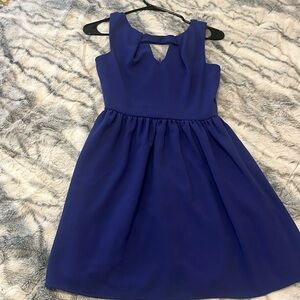 Blue mini dress